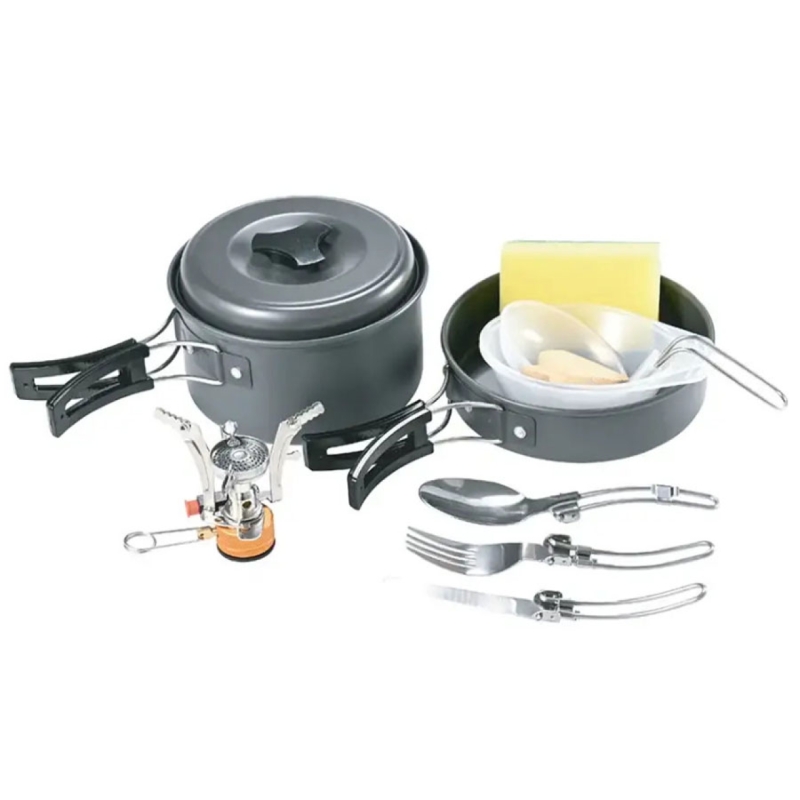 ظروف کمپینگ 10 کاره گرین لاین مدل Green Lion 10 IN 1 Camping Cookware