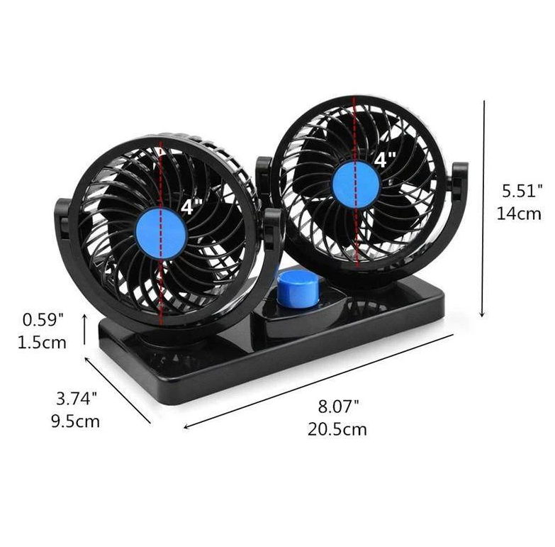 پنکه خودرو مدل Double Headed Cehicle Fan CIC907-8