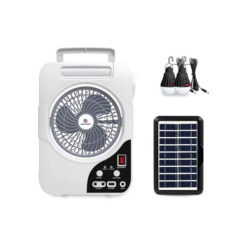 پنکه لامپ دار خورشیدی سه کاره مدل ep-306