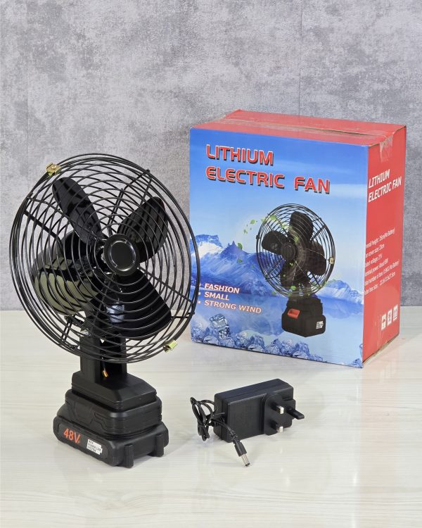 پنکه شارژی رومیزی لیتیوم ۴۸ ولت