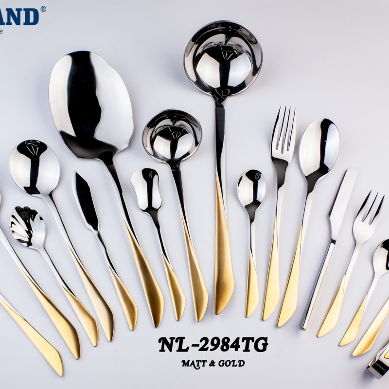 سرویس قاشق و چنگال 135 پارچ نیولند مدل 2984TG