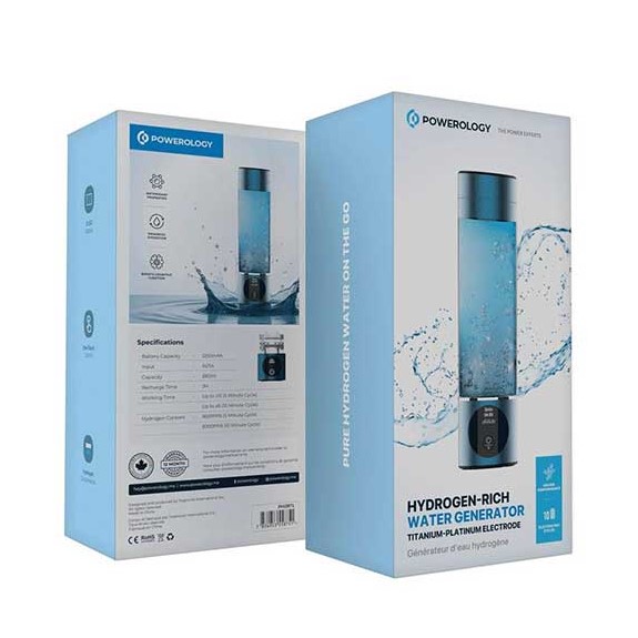 بطری هیدروژنه‌ساز آب پاورلوژی مدل Powerology Hydrogen Reach Water