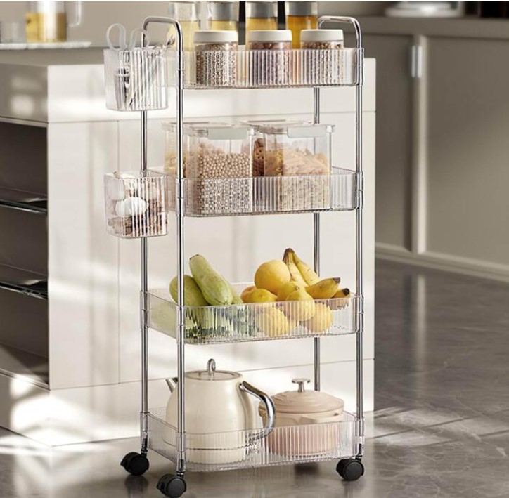 ترولی  4 طبقه اکرولیک شفاف  مدل ۳۱۴۰۵