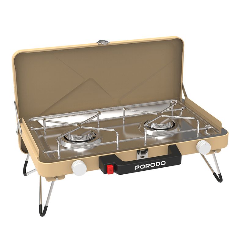 اجاق گاز کمپینگ پرودو مدل Porodo Dual Burner Foldable Camping Stove