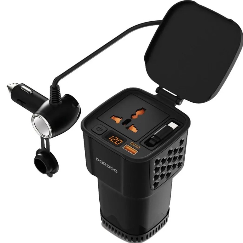 اینورتر برق خودرو پرودو مدل Porodo DriveStation 200W Car Power Inverter
