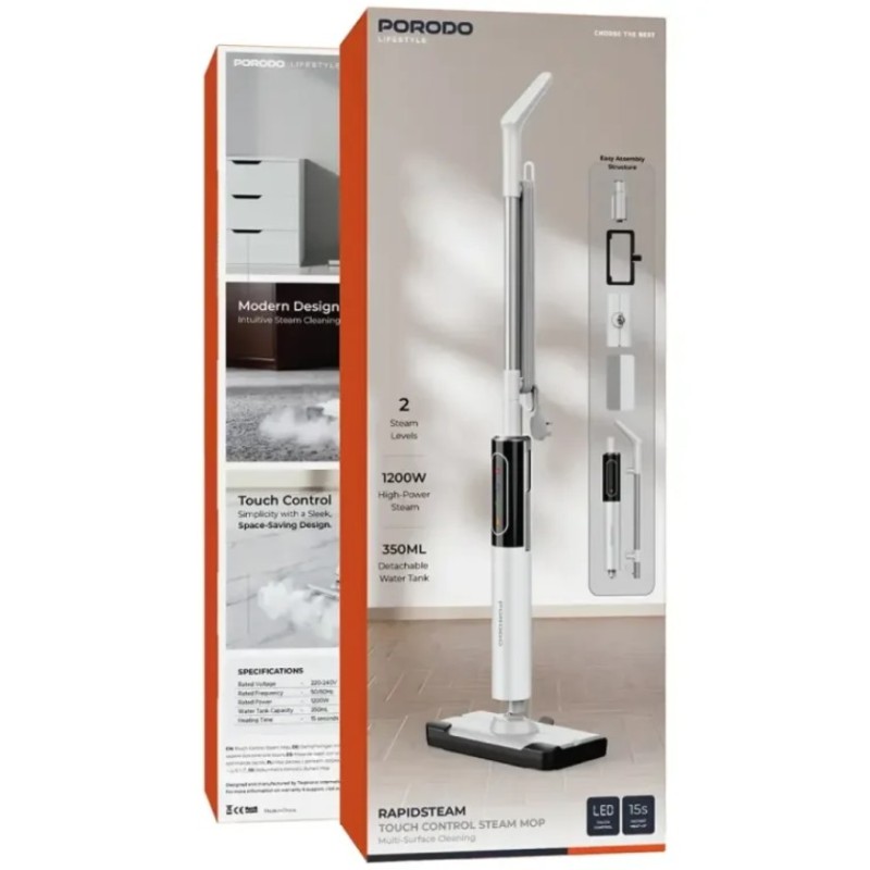 طی بخارشوی پرودو مدل PORODO RAPIDSTEAM PDHDTB506WH