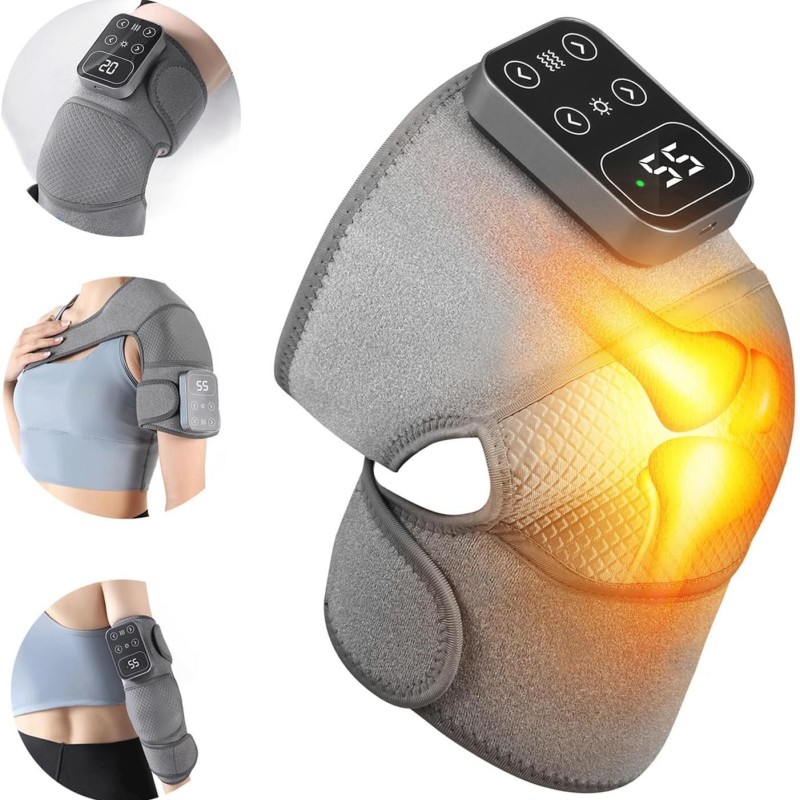 ماساژور زانو گرمکن دار مدل FEVER MASSAGE KNEE PADS AM-11