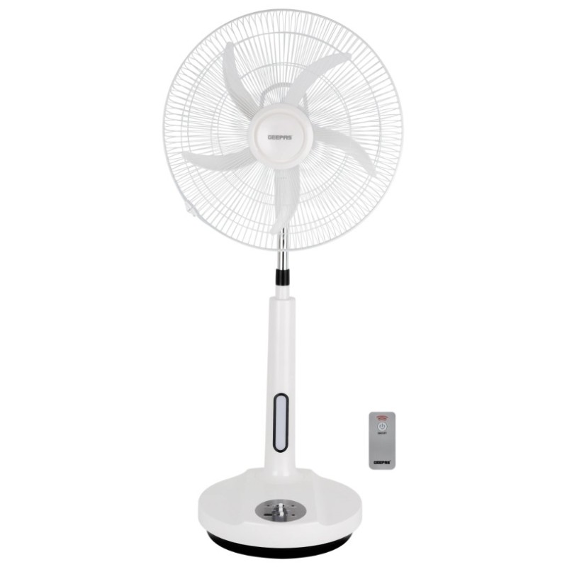 پنکه ایستاده قابل شارژ جیپاس مدل GEEPAS GF21219 کنترل دار 18 اینچ