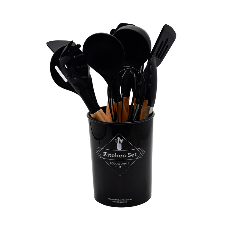 کفگیر و ملاقه سیلیکونی 12 تکه