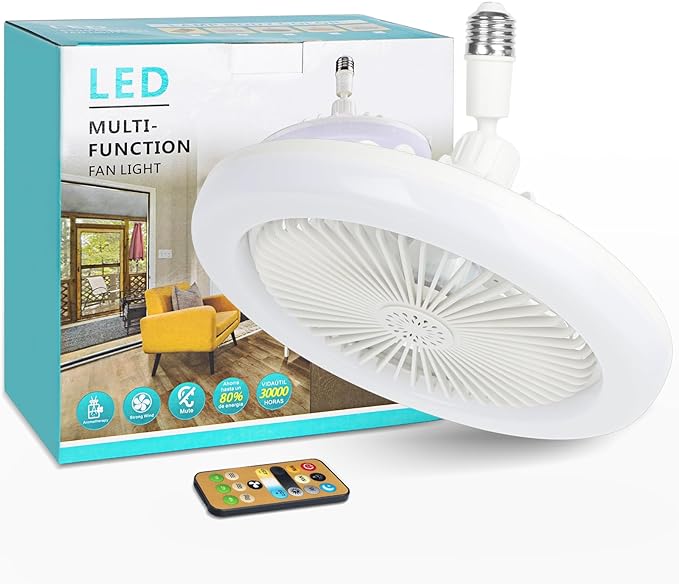 پنکه سقفی دو کاره چراغ دار با ریموت کنترل 9.4 اینچی