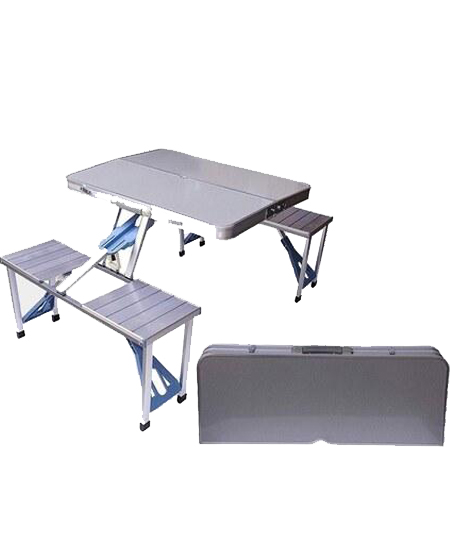 میز و صندلی تاشو آلومینیومی مدل چهارنفره