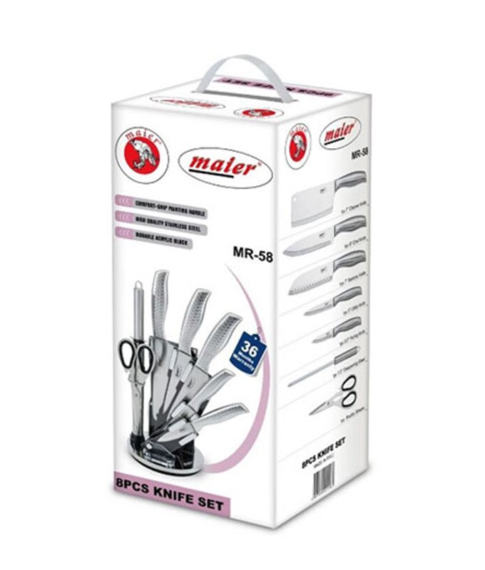سرویس چاقو آشپزخانه 8 پارچه مایر MR-58