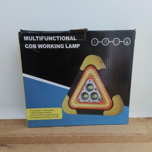 چراغ اضطراری خورشیدی قابل شارژ مثلثی Cob Lamp