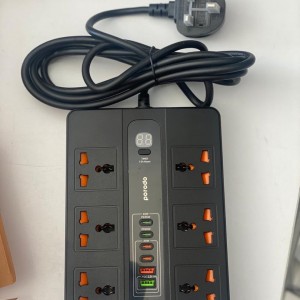 چند راهی برق تایمر دار پورودو Porodo Multiport Hub