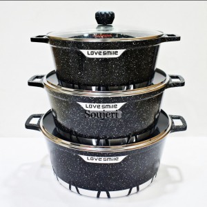 قابلمه 6 پارچه گرانیت  20 -24_28  Love smile