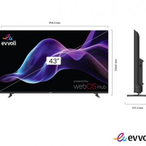 تلویزیون ایوولی 43 اینچ اسمارت مدل 43EV225QOS