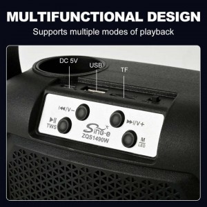 اسپیکر بلوتوثی  4 اینچ مدل ZQS1490W