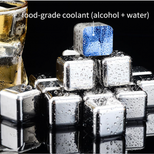 یخ استیل 6 عددی فلزی (خنک کننده نوشیدنی)