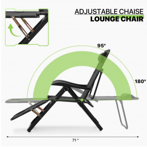 صندلی تاشو و تخت خواب شونده مدل Ergonomic Armrest