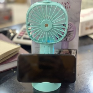 پنکه مه پاش دستی با هولدر موبایل مدل Beauty Fan