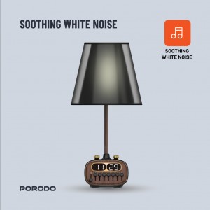 چراغ رومیزی پورودو با صدای طبیعت و بلوتوث دار PD-RDBTSCP-BKBW
