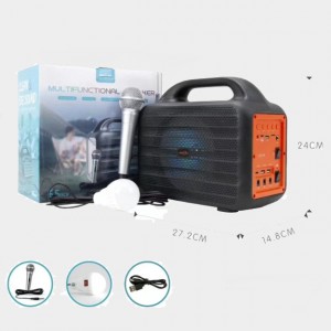اسپیکر چند منظوره خورشیدی مدل  Greatnice GTS-1768 با میکروفون و لامپ