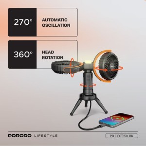 پنکه رومیزی پرودو مدل Dual-Head Oscillating Fan