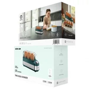 تخم مرغ اب پز کن سه عددی گرین لاین مدل Green Trio Egg Cooker