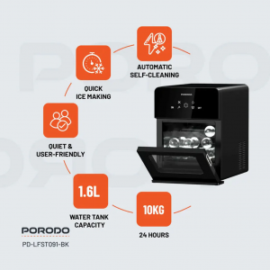 یخساز 10 کیلویی  پورودو Porodo Sphere ice Machine PD-LFST091-BK