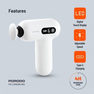 ماساژور تفنگی پرودو مدل porodo active precision massager