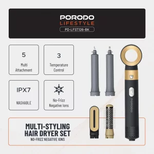 سشوار چندکاره پرودو مدل Multi-Styling Hair Dryer Set