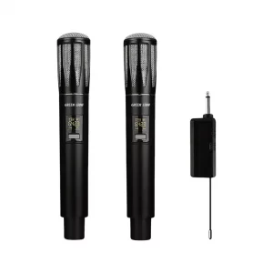 میکروفون بیسیم دو عددی گرین لاین Green Lion Wireless Dual Mic Cordless Microphone