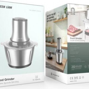 خردکن دوکاسه گرین لاین مدل Food Grinder  Double Speeds Grinding