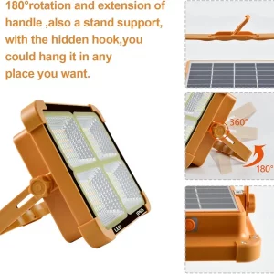 پروژکتور خورشیدی و شارژی Solar LED مدل Light Protection Rating IP66