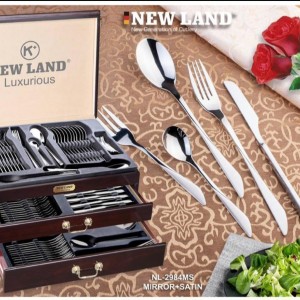 سرویس قاشق و چنگال 135 پارچ  نیولند مدل 2984MS