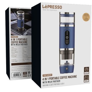 اسپرسو ساز پرتابل4کاره لپرسو مدل  4IN1 PORTABLE COFFEE MACHINE WITH MILK FROTHER