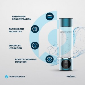 بطری هیدروژنه‌ساز آب پاورلوژی مدل Powerology Hydrogen Reach Water