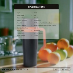 مخلوط کن قابل حمل پرودو مدل Portable Blender Insulated Mug