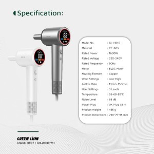 سشوار گرین لاین مدل لوکس ایر Green lion Luxair