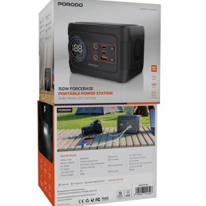 پاور استیشن پرودو مدل Porodo 150W Forcebase Portable Power Station