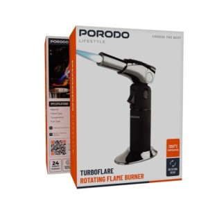 فندک اتمی تاشو پرودو Porodo Lifestyle TurboFlare Rotating Flame Burner