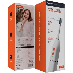 مسواک شارژی پورودو مدل PORODO WATER FLOSS&SONIC PD-LFST139-WH