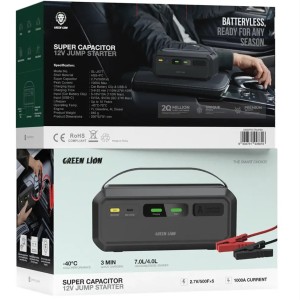 جامپ استارتر گرین لاین Green Lion Super Capacitor 12V Jump Starter
