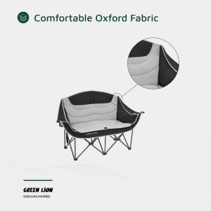 صندلی کمپینگ دونفره گرین لاین مدل Green Lion Double Camping Chair