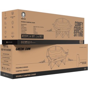 صندلی کمپینگ دونفره گرین لاین مدل Green Lion Double Camping Chair