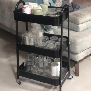 ترولی فلزی پذیرایی سه طبقه مدل Hosting Experts