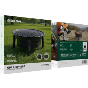 باربکیو تاشو دایره ای گرین لاین  Green Lion Grill Sphere Foldable BBQ Grill