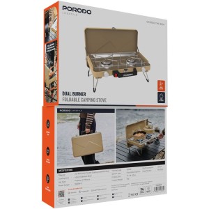 اجاق گاز کمپینگ پرودو مدل Porodo Dual Burner Foldable Camping Stove