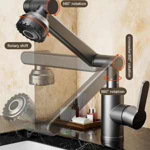 شیر آب اهرمی دو حالته بازویی مدل water tab