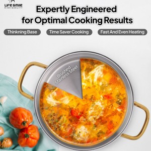 قابلمه استیل لایف اسمایل سایز 28 مدل LIFEP12